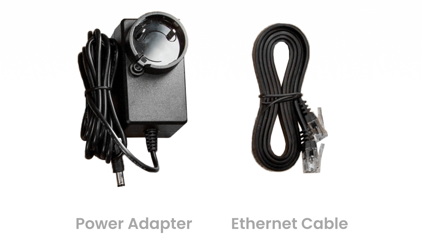 m212 Power Adapter & Ethernet Cable